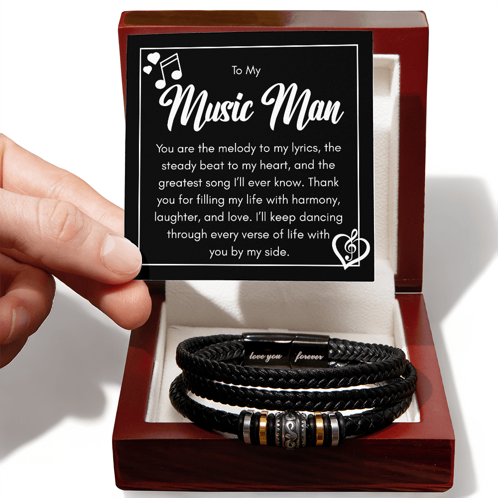 Bracelet For the Man Who Makes Your Heart Beat in Rhythm