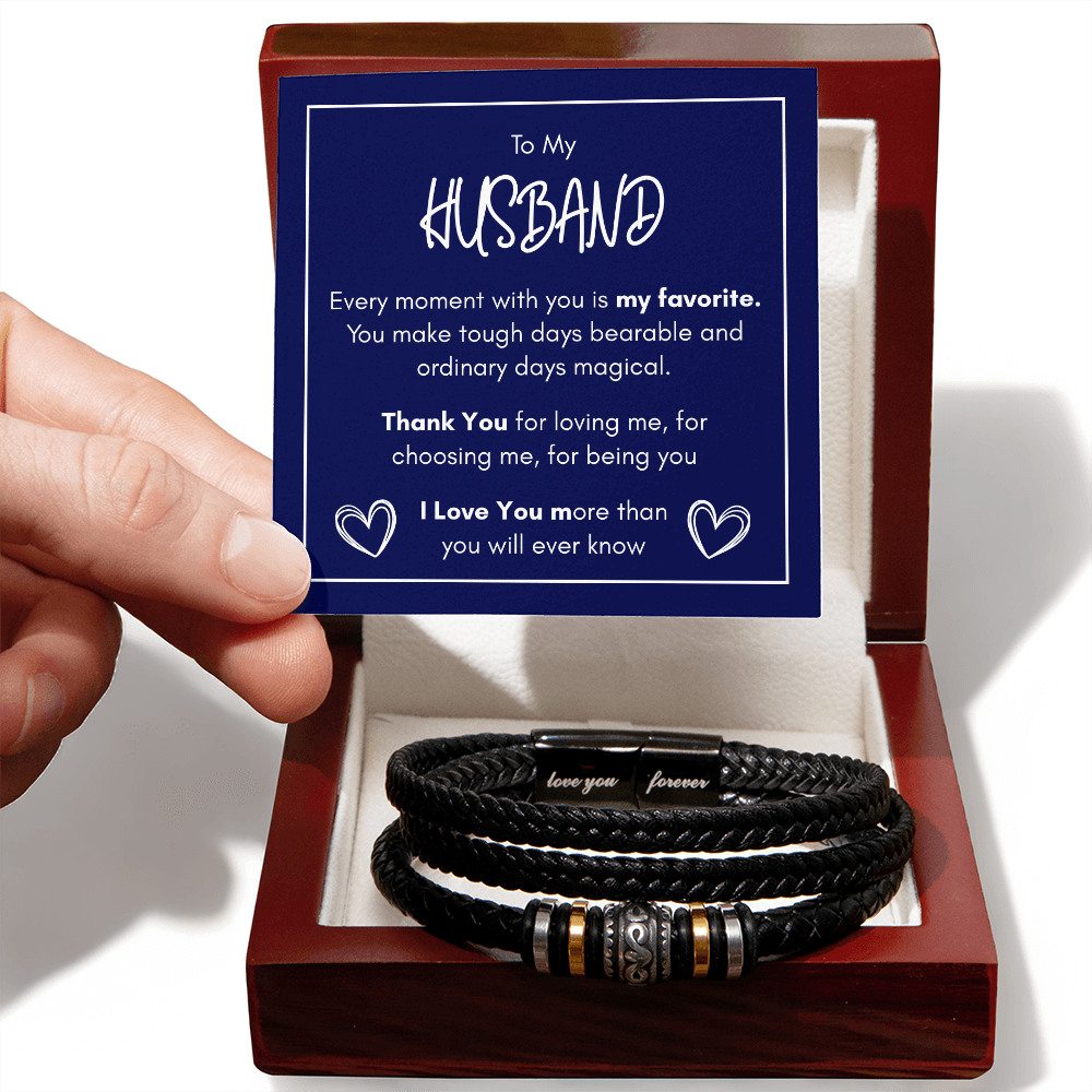 To My Husband — Romantic Message Bracelet