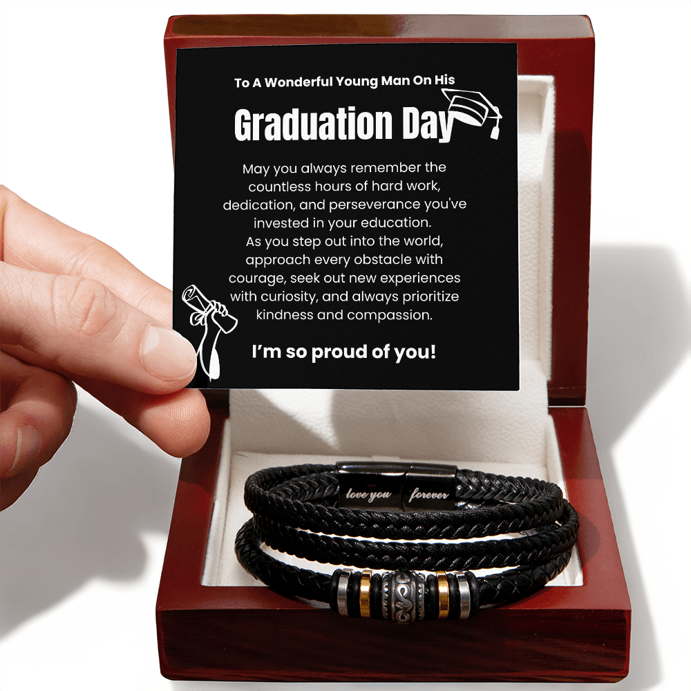 A Symbol of Pride and Perseverance: The Graduation Day Men's Bracelet