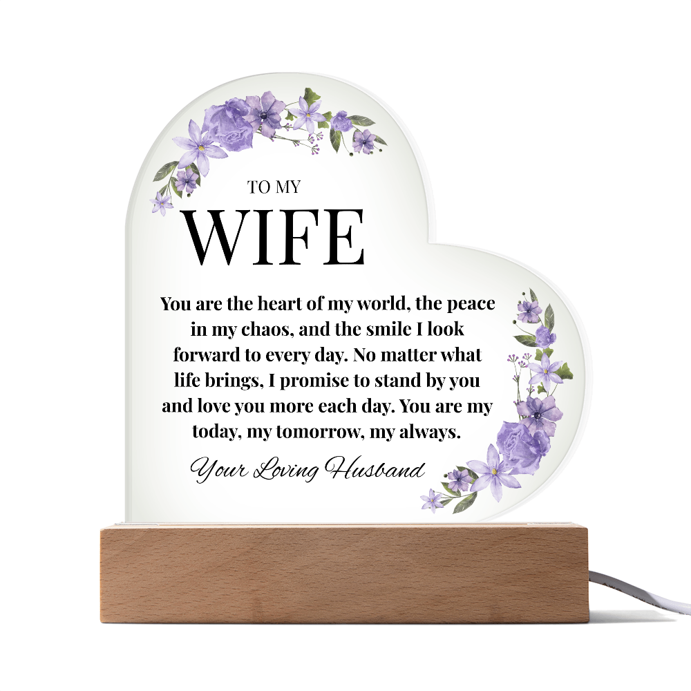 Husband-to-Wife Acrylic Love Note