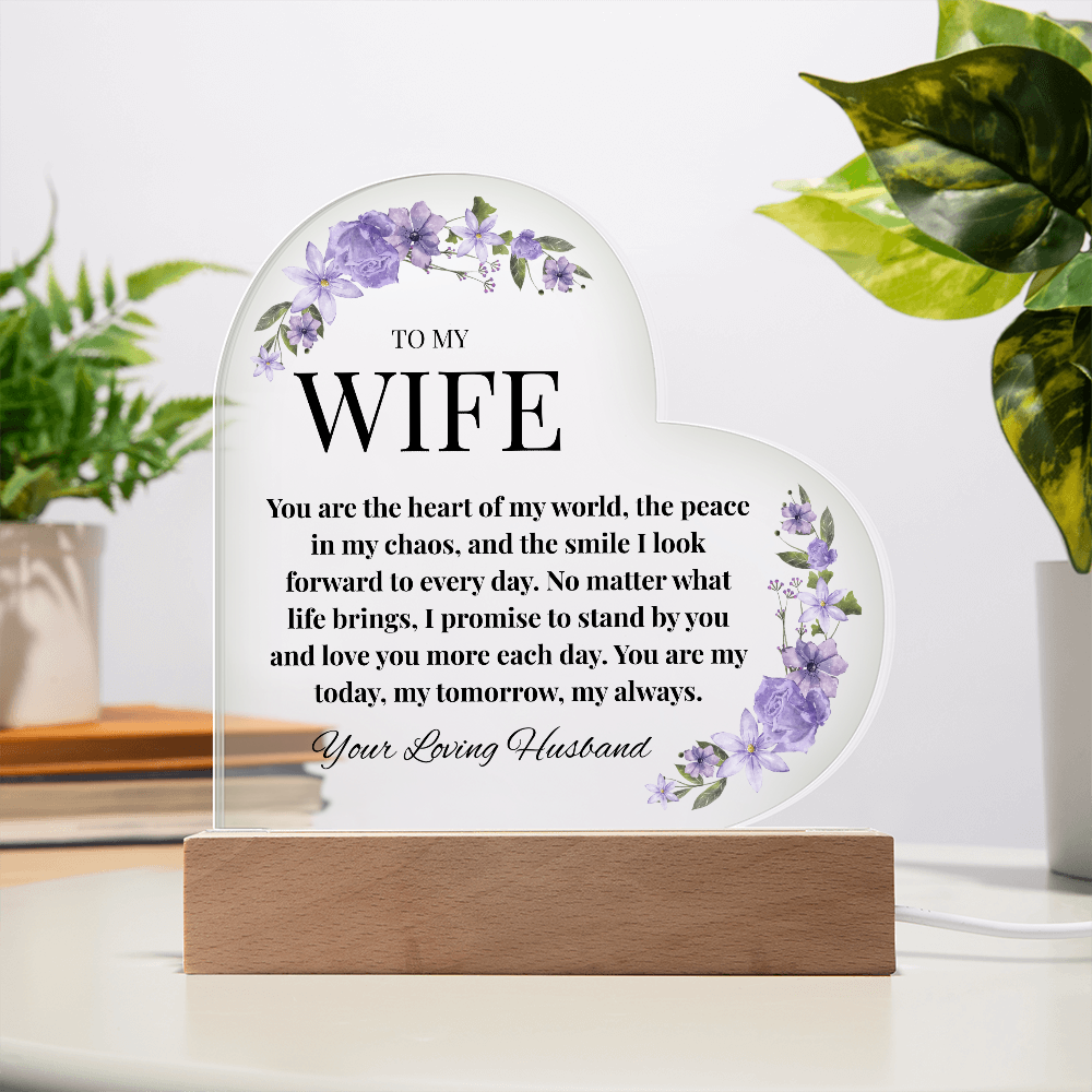 Husband-to-Wife Acrylic Love Note