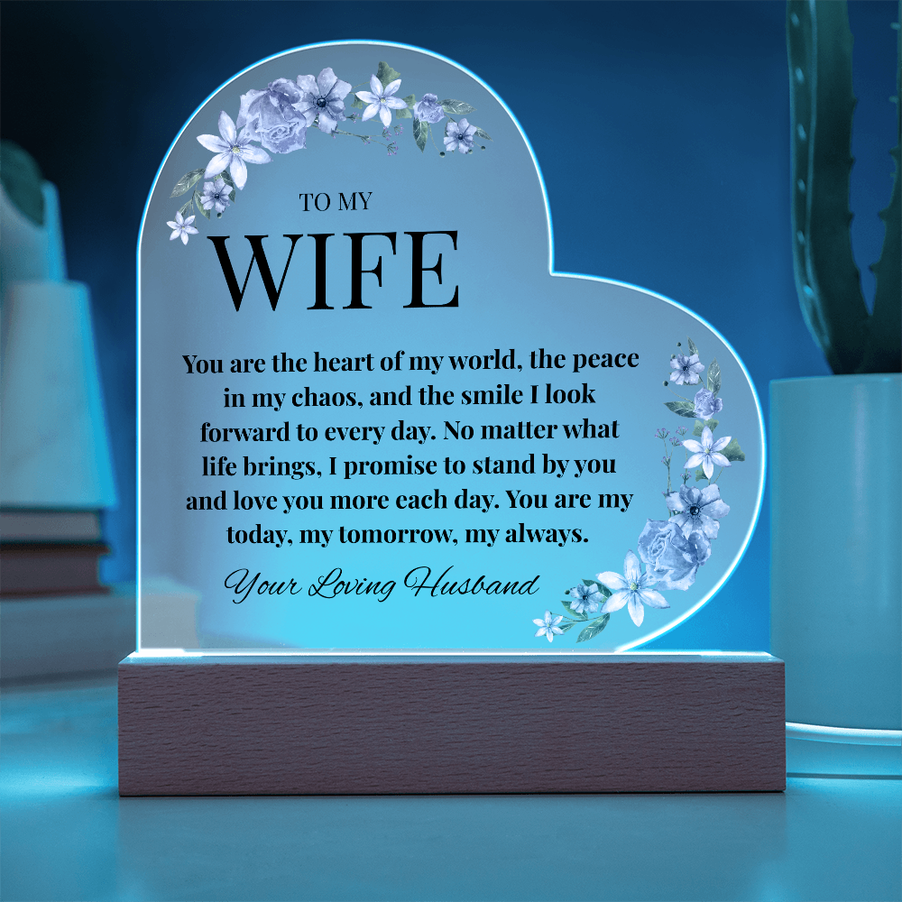 Husband-to-Wife Acrylic Love Note