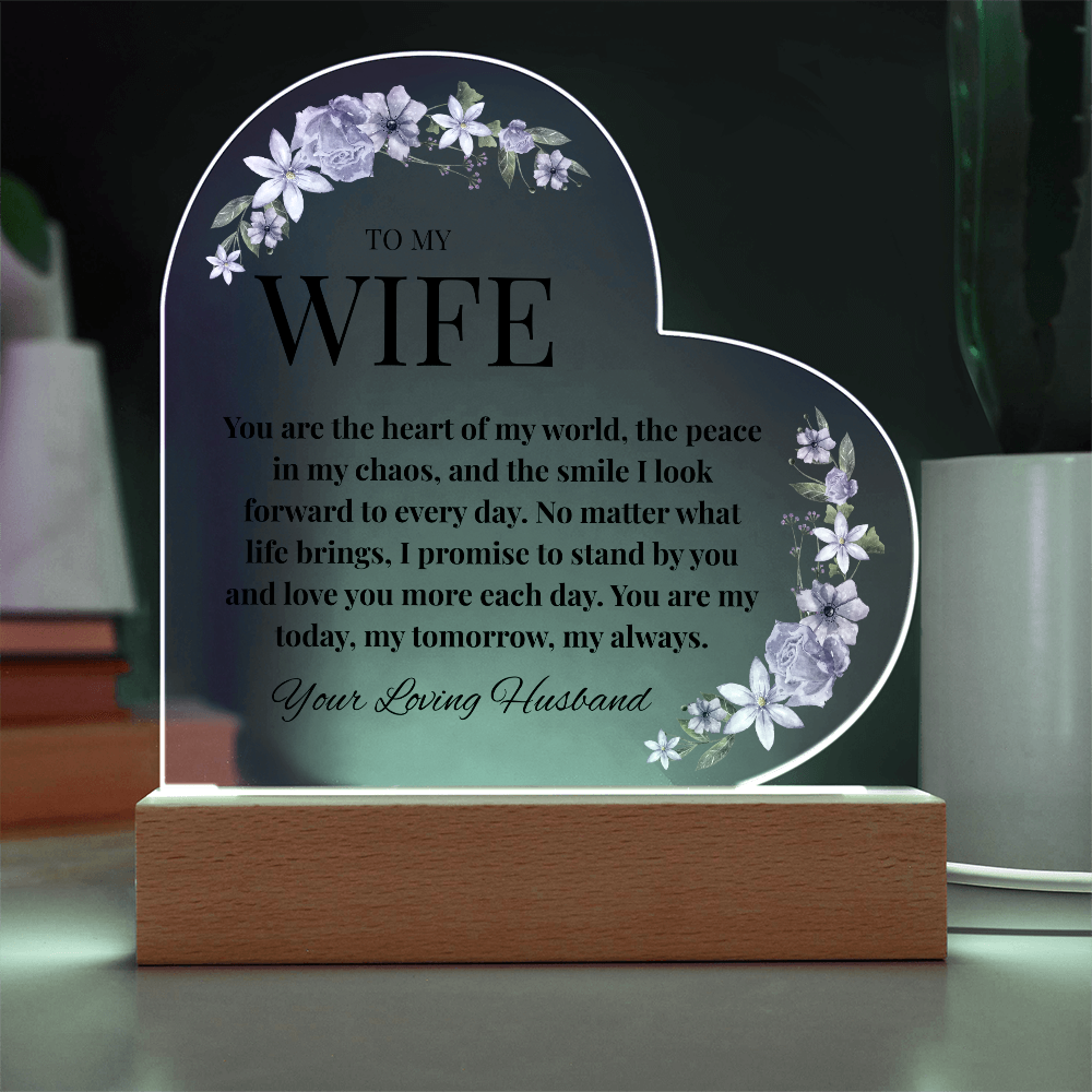 Husband-to-Wife Acrylic Love Note