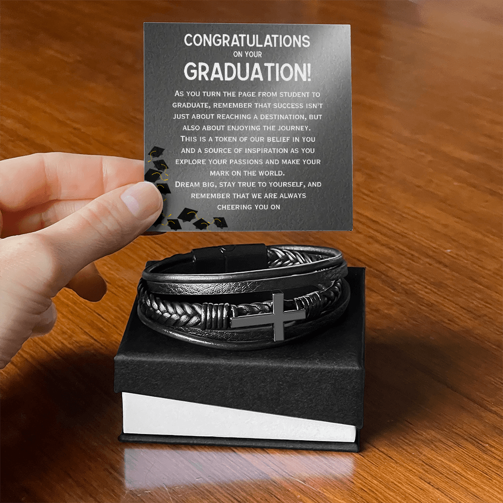 Inspire His Next Great Adventure: The Mens Graduation Bracelet and Message Card