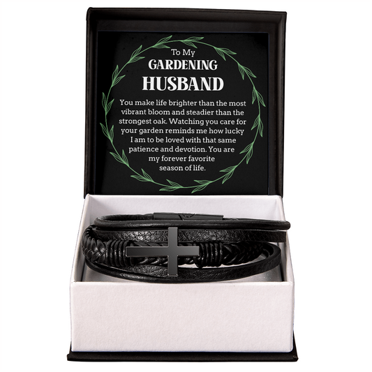 Men's Bracelet Gift for Garden-Loving Husband - Forever Favorite Season of Life