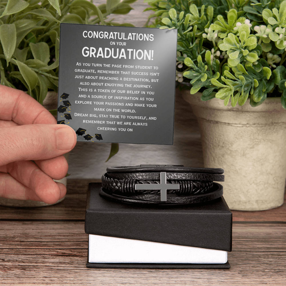 Inspire His Next Great Adventure: The Mens Graduation Bracelet and Message Card