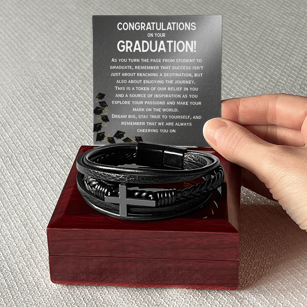 Inspire His Next Great Adventure: The Mens Graduation Bracelet and Message Card