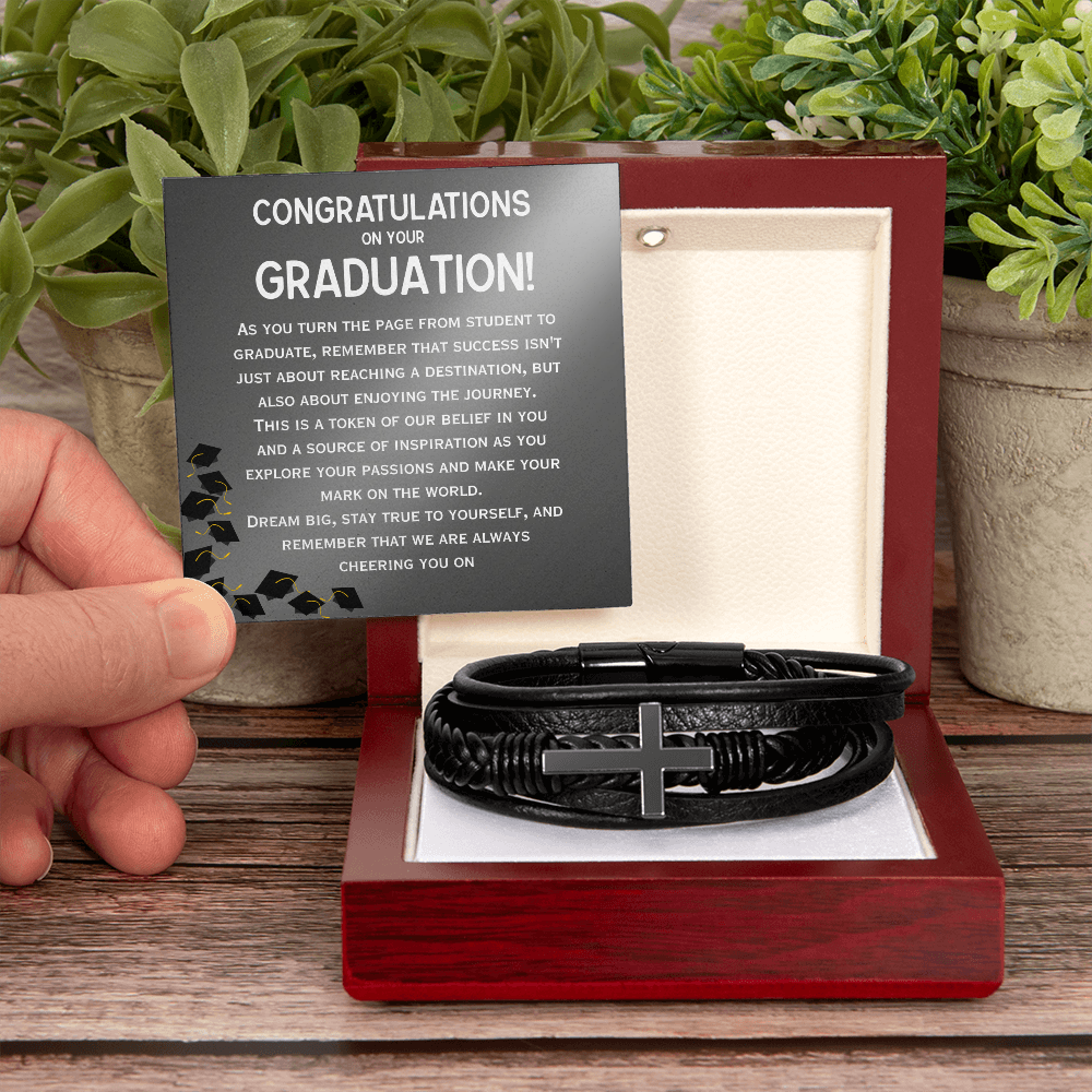 Inspire His Next Great Adventure: The Mens Graduation Bracelet and Message Card
