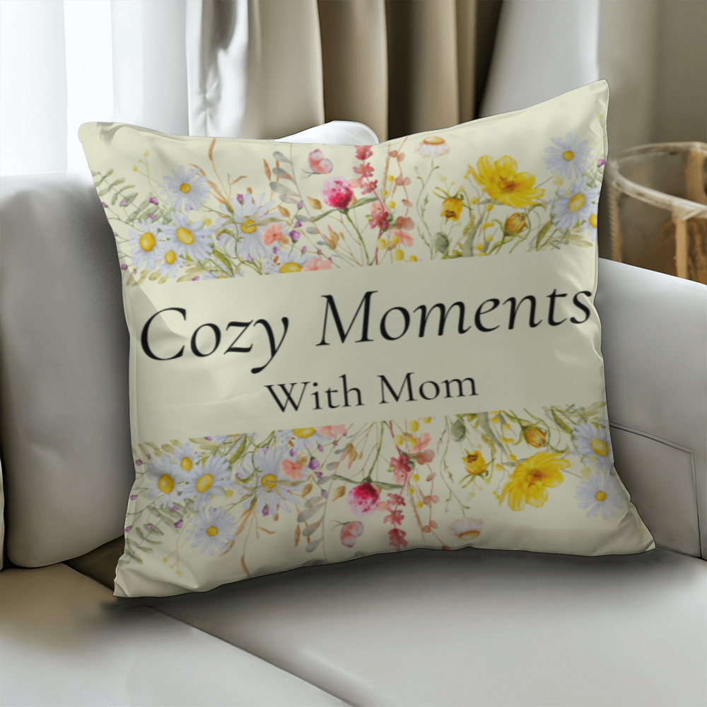 Cozy Moments with Mom – Sweet Floral Pillow For Moms Spot!