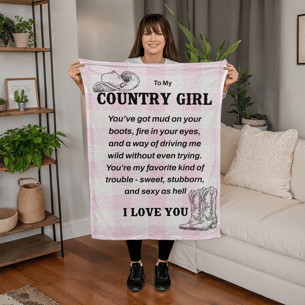 Cozy Blanket For Your Country Girl