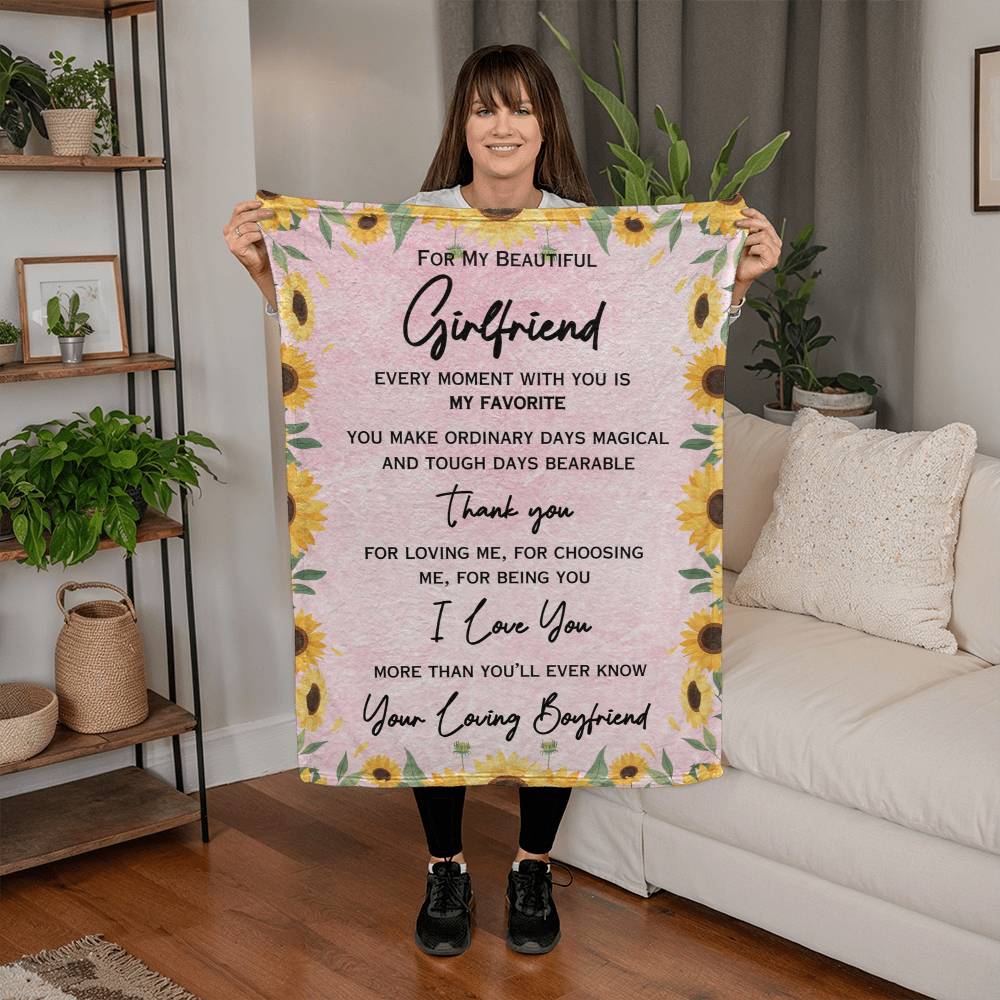 To My Girlfriend — Magical Moments Love Blanket