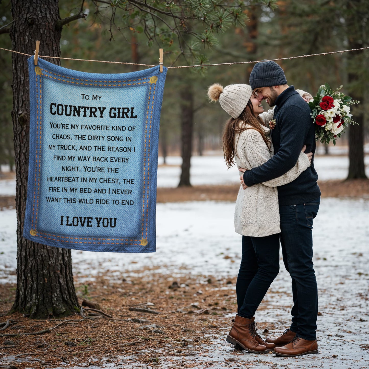 To My Country Girl - The Wild Ride Fleece Blanket
