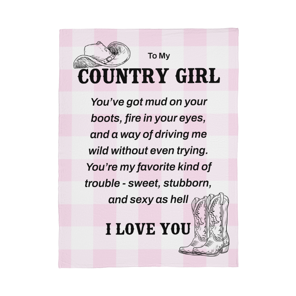Cozy Blanket For Your Country Girl