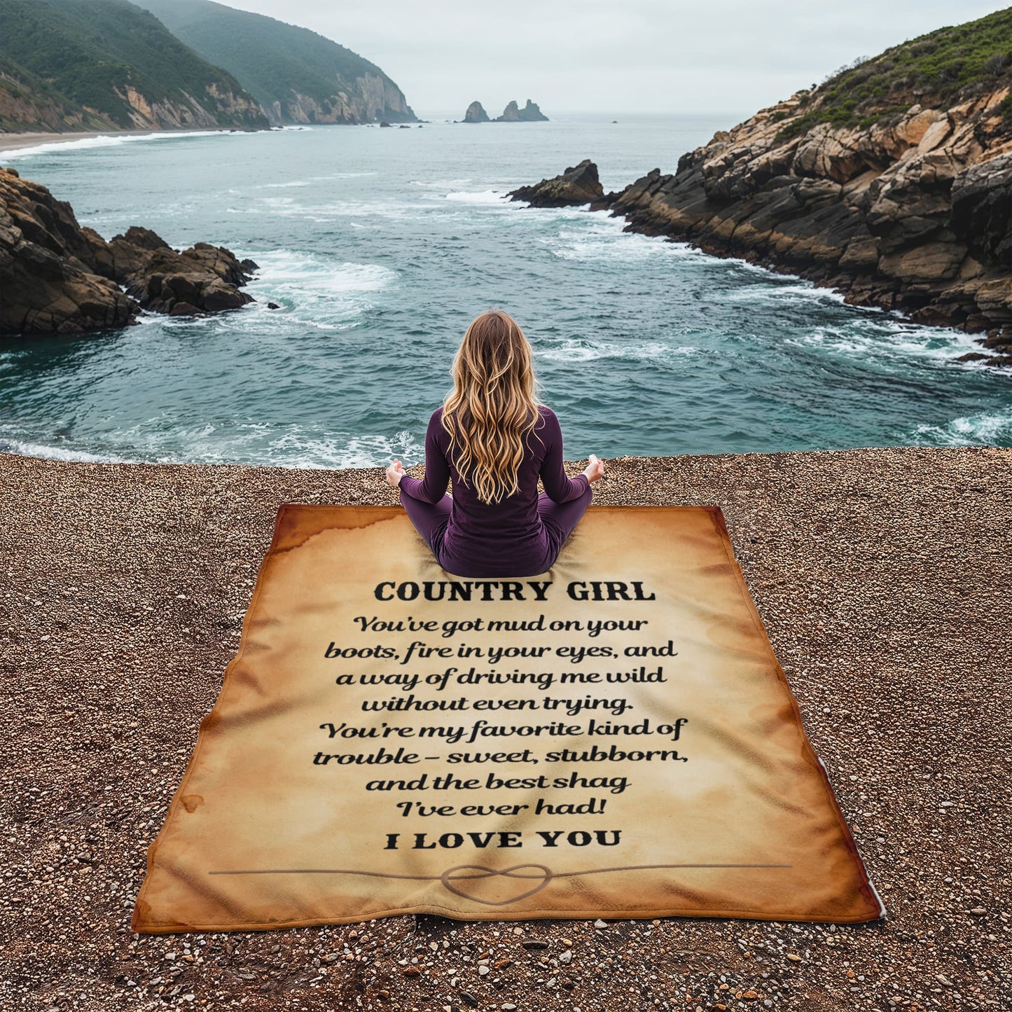 To My Country Girl - The Wild Heart Fleece Blanket