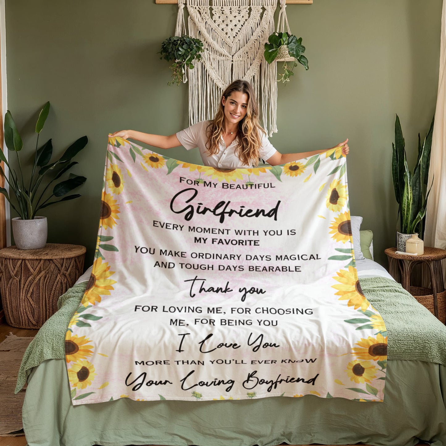 To My Girlfriend — Magical Moments Love Blanket