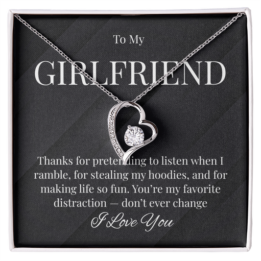 Cute Necklace For Girlfriend Who Steals Your Hoodies!
