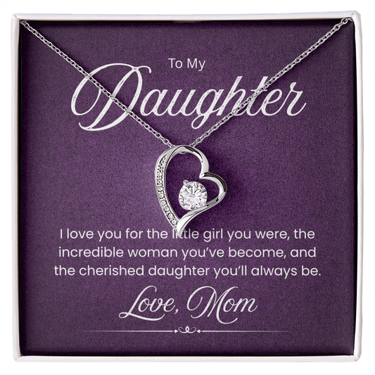 Necklace For  A Wonderful Daughter, From Her Mom