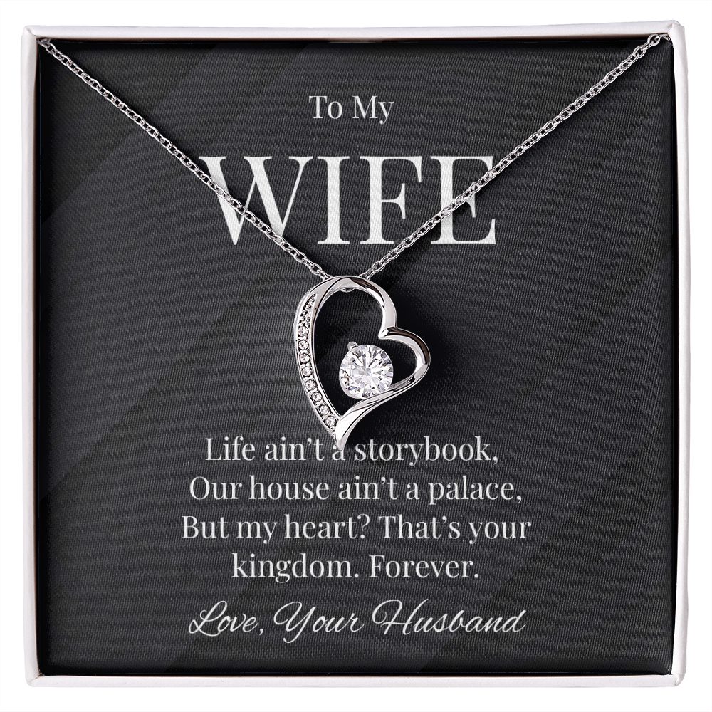 Title: To My Wife - Heartfelt Kingdom Necklace