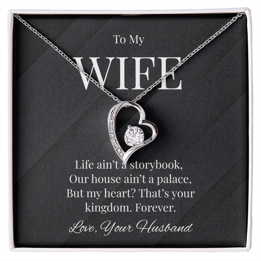 Title: To My Wife - Heartfelt Kingdom Necklace