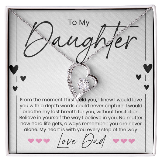 Necklace for A Cherished Daughter, From Dad