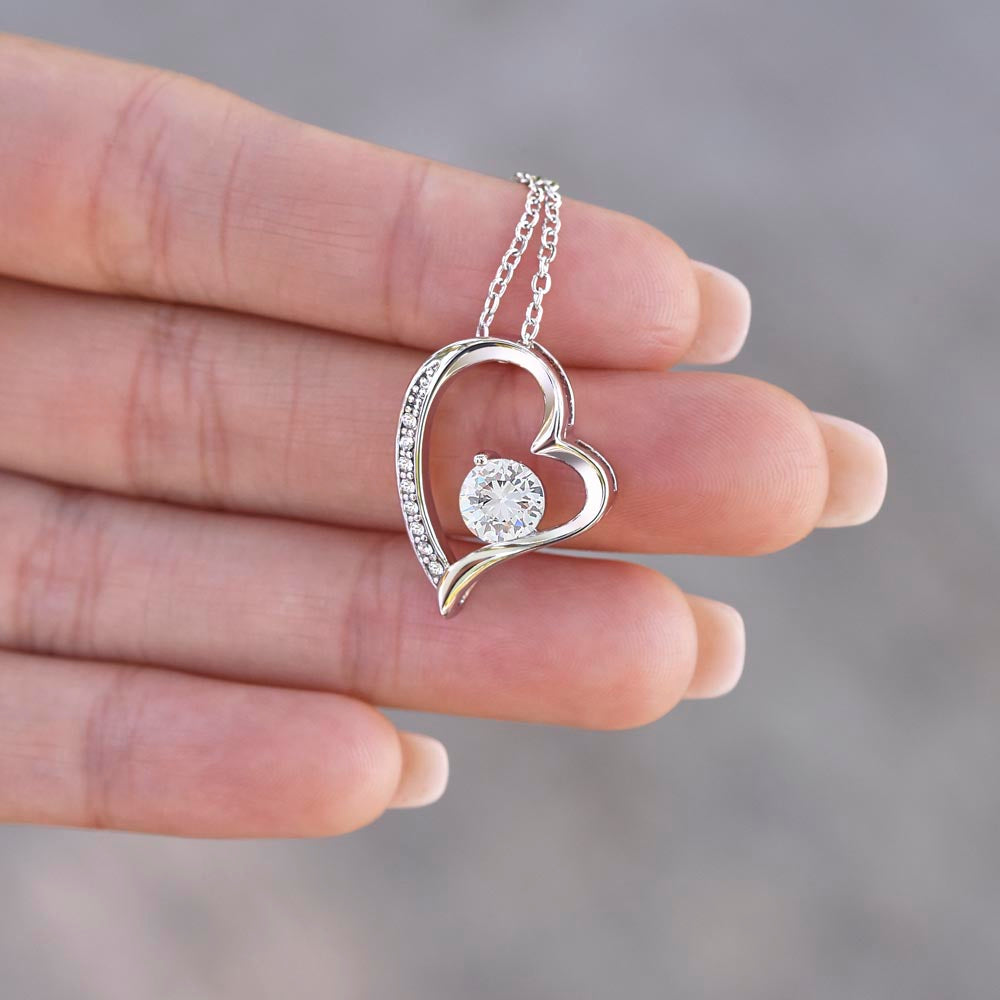 To My Beautiful Mom – Forever Love Heart Necklace