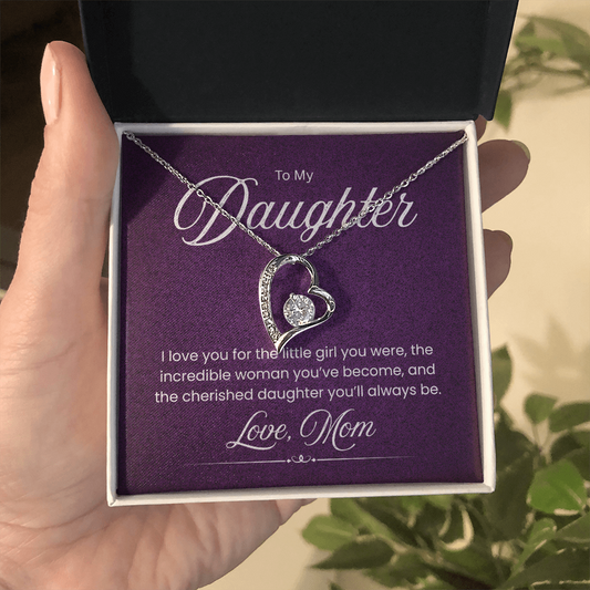 Necklace For  A Wonderful Daughter, From Her Mom