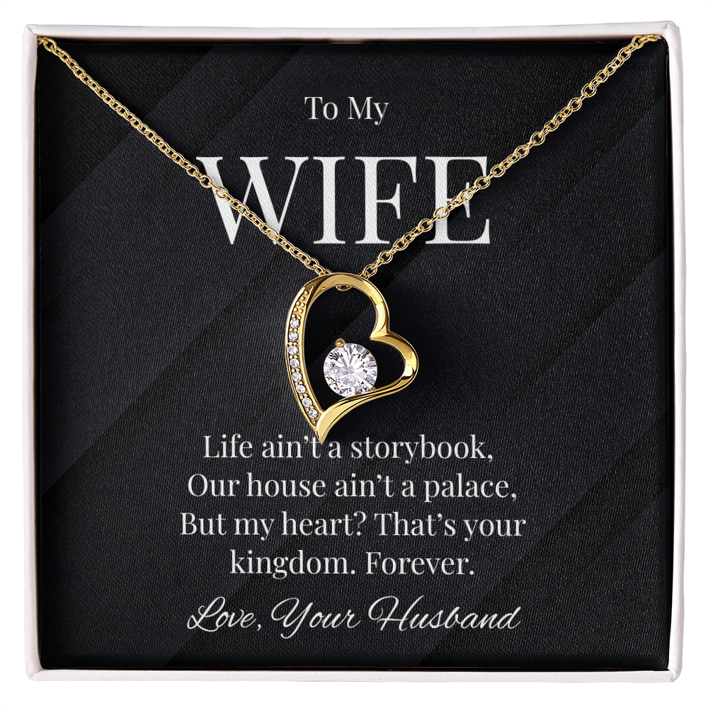 Title: To My Wife - Heartfelt Kingdom Necklace