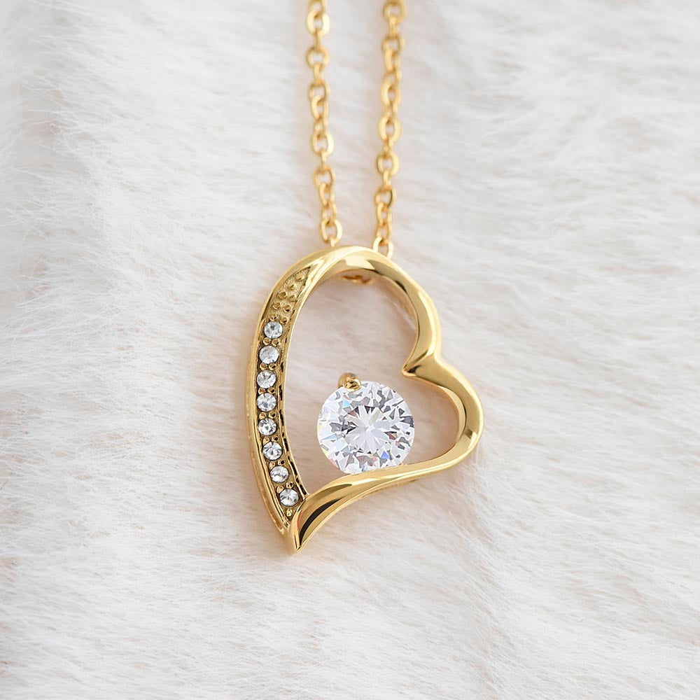 To My Beautiful Mom – Forever Love Heart Necklace