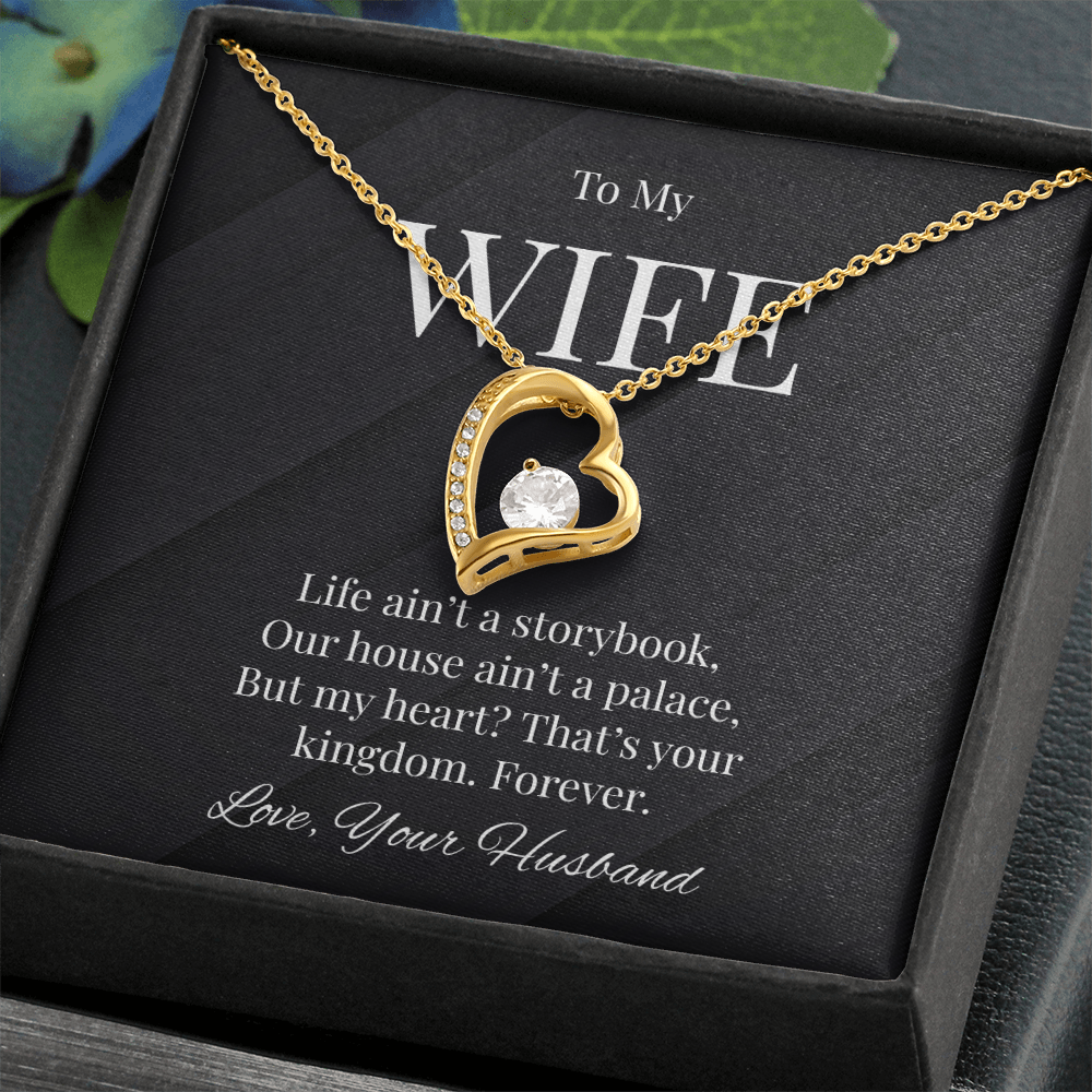 Title: To My Wife - Heartfelt Kingdom Necklace