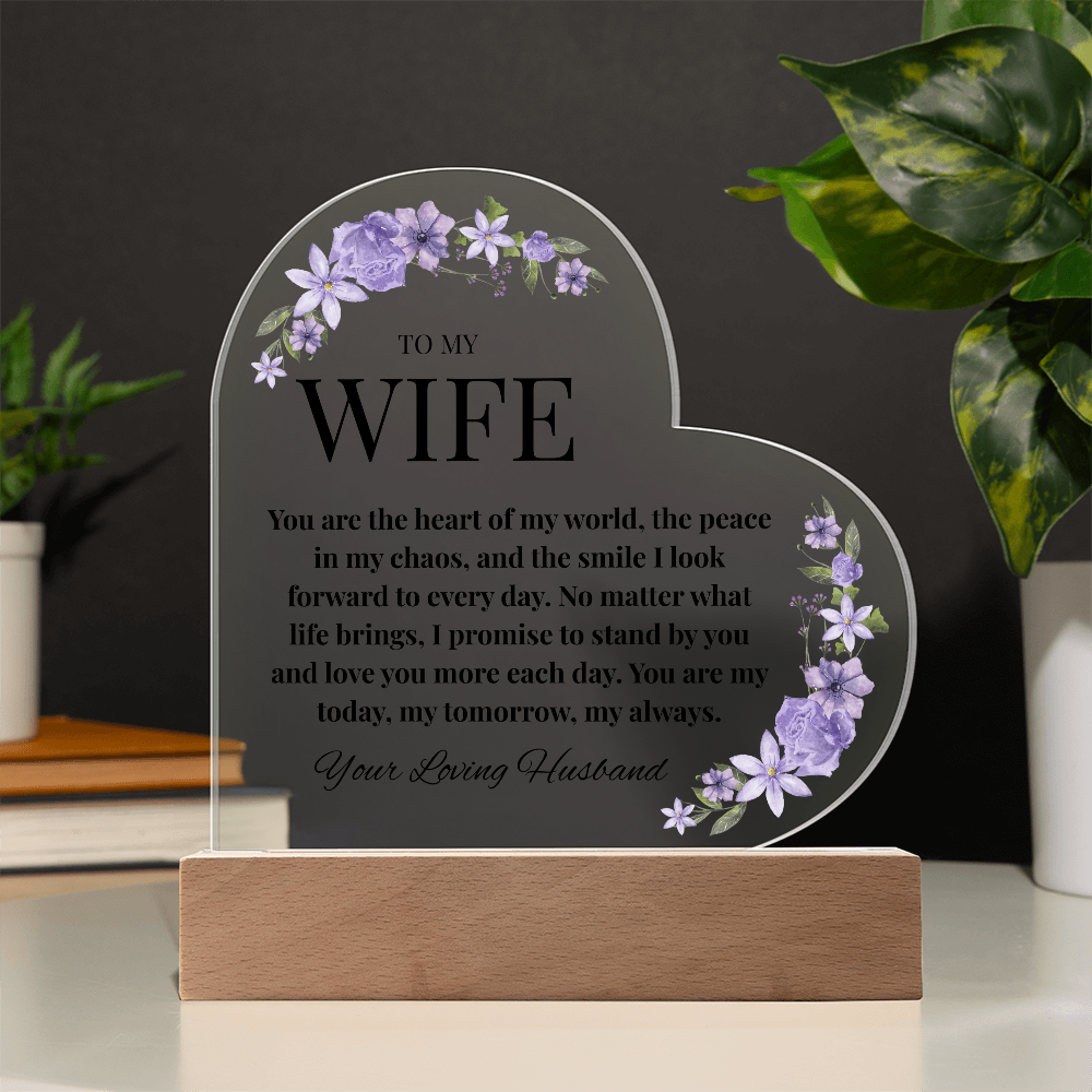 Husband-to-Wife Acrylic Love Note