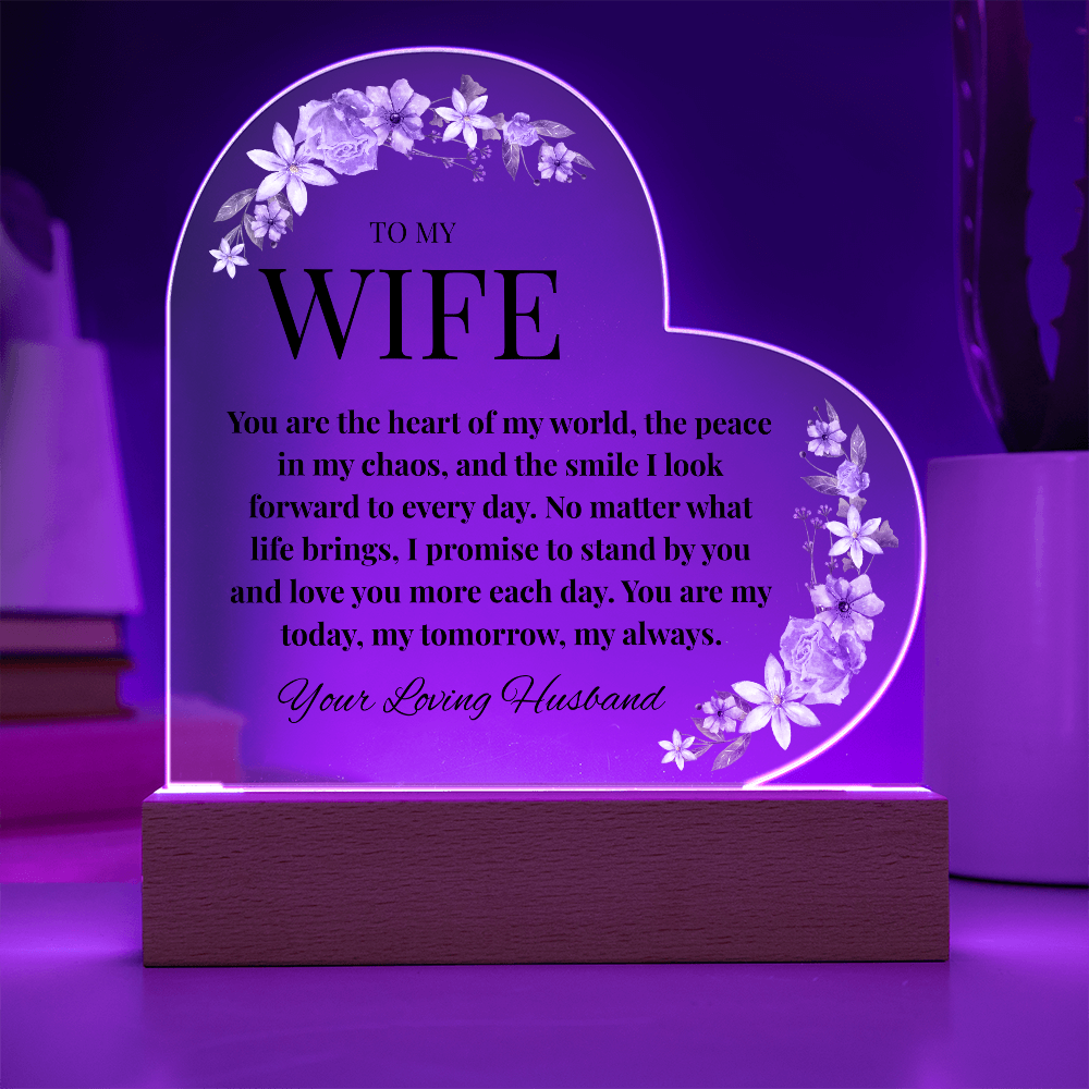 Husband-to-Wife Acrylic Love Note