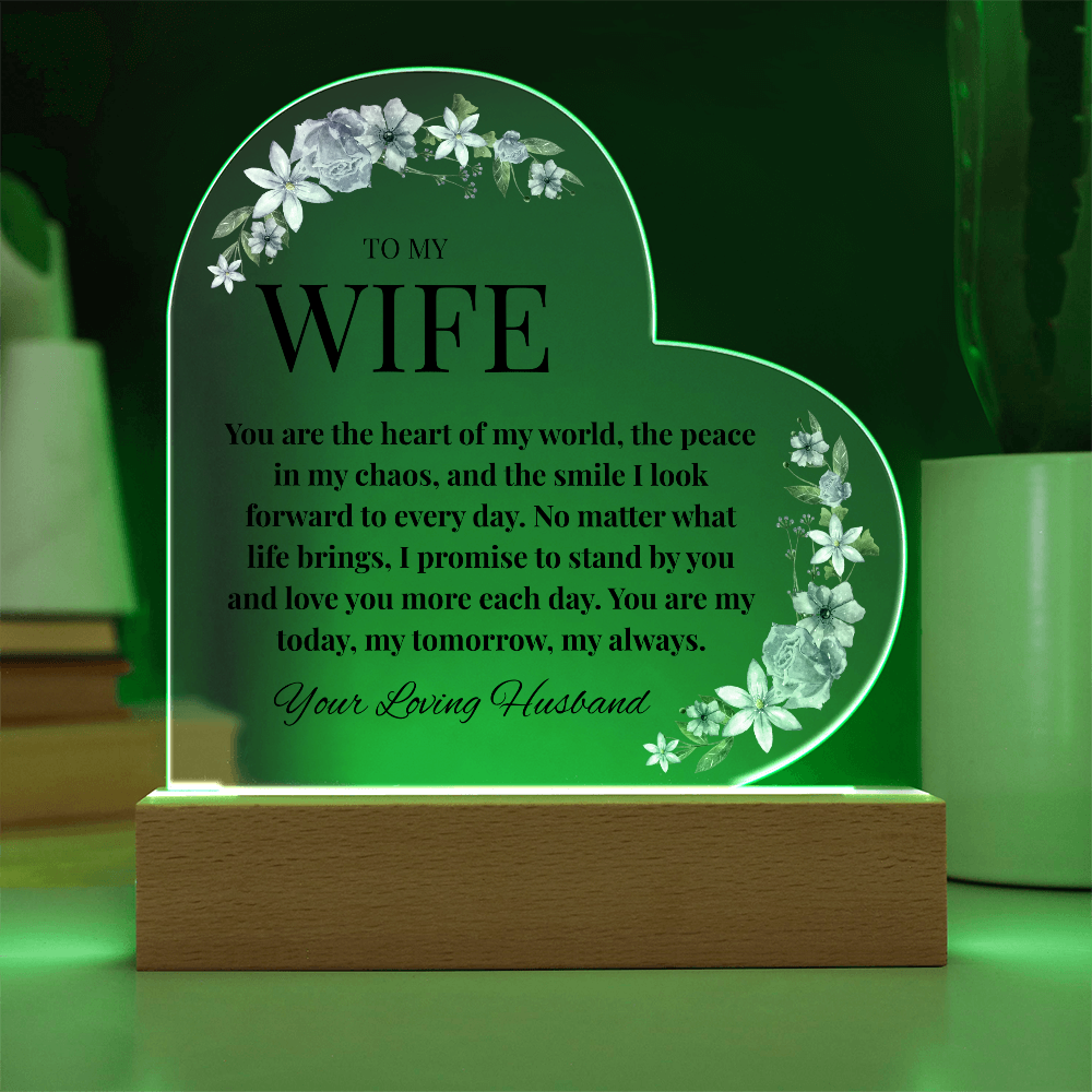 Husband-to-Wife Acrylic Love Note