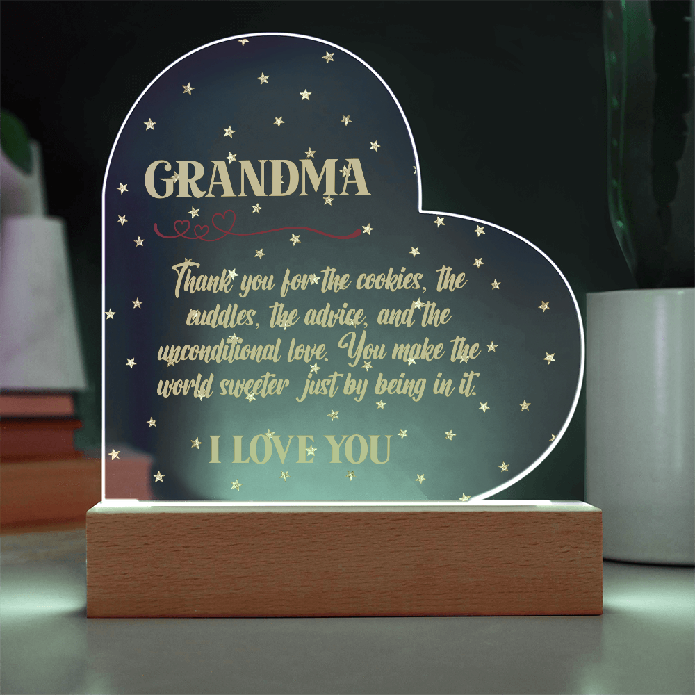 “Cookies, Cuddles & Love” Grandma Appreciation Plaque