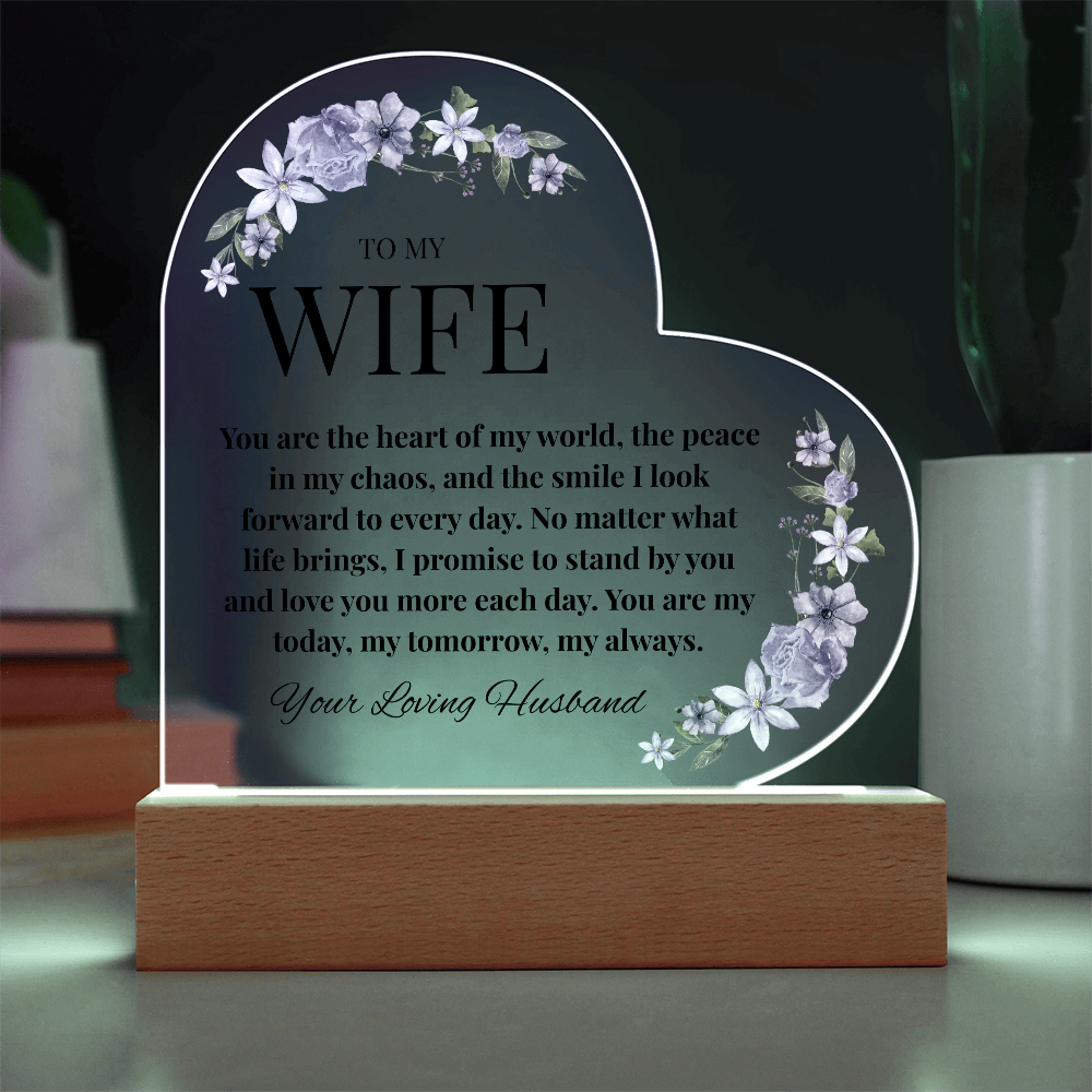 Husband-to-Wife Acrylic Love Note