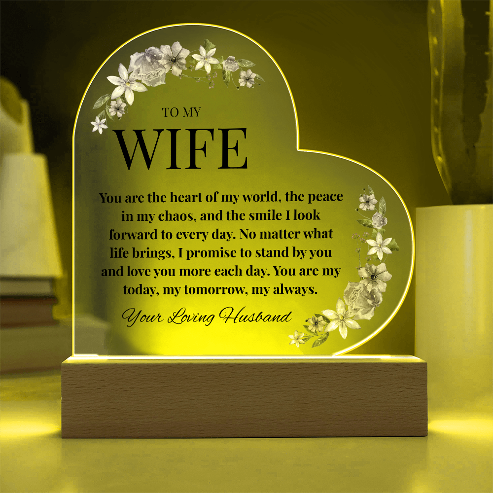 Husband-to-Wife Acrylic Love Note