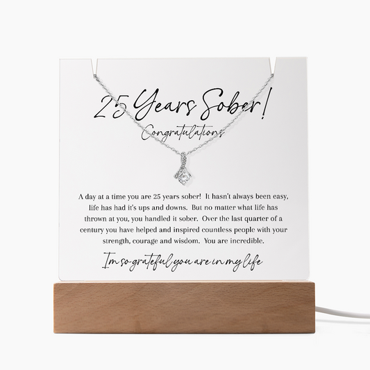 25 Years Sober Gift Set – Celebrating a Quarter Century of Recovery, Strength & Hope