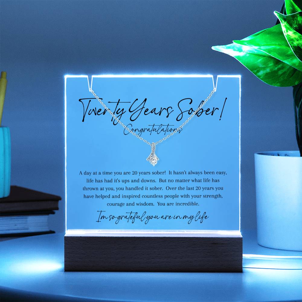 20 Years Sober Gift Set – Celebrating Two Decades of Recovery, Courage & Inspiration