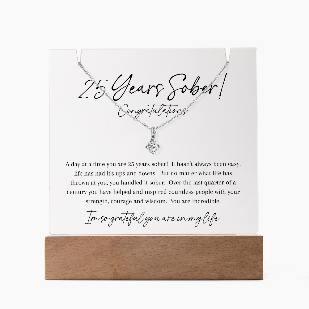 25 Years Sober Gift Set – Celebrating a Quarter Century of Recovery, Strength & Hope