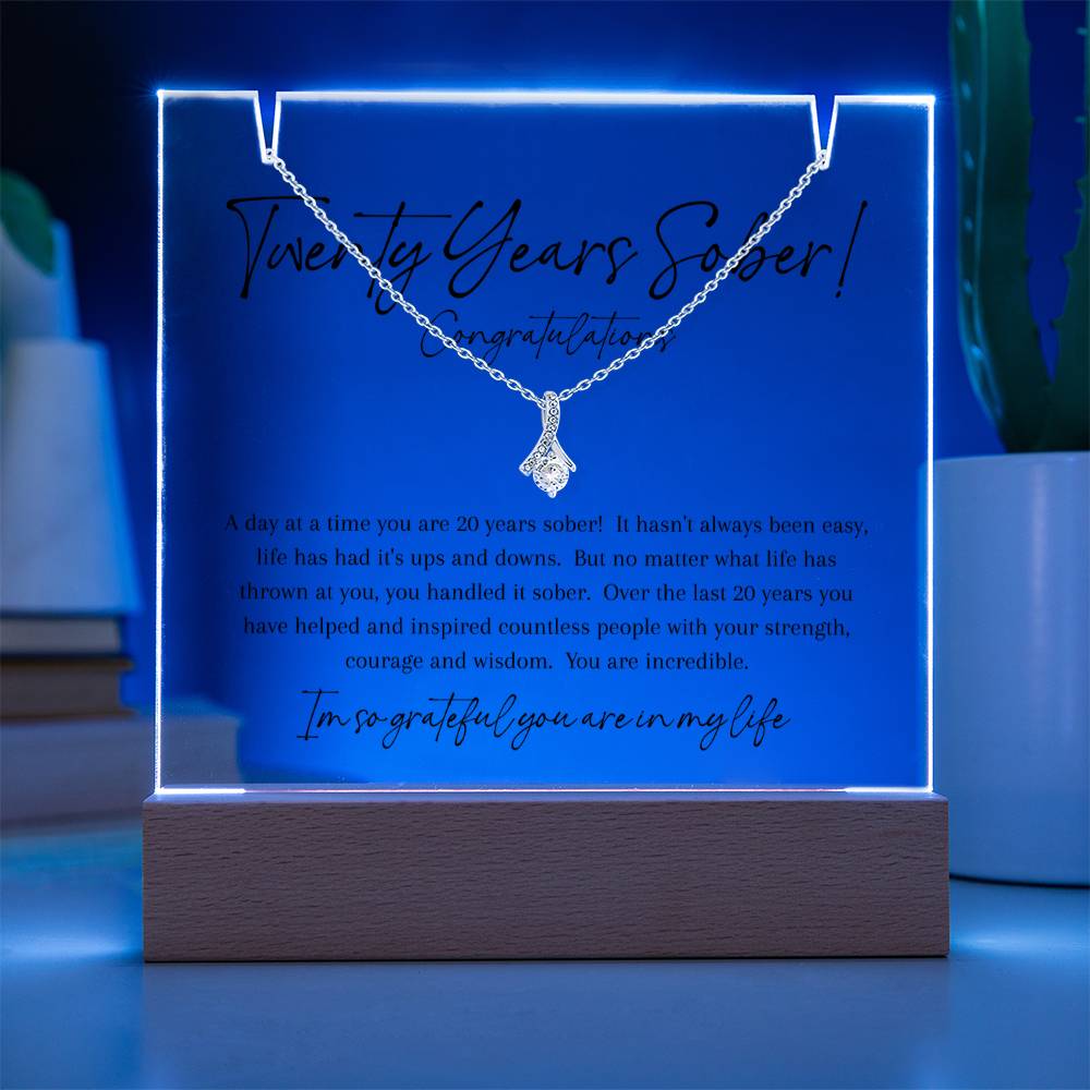 20 Years Sober Gift Set – Celebrating Two Decades of Recovery, Courage & Inspiration