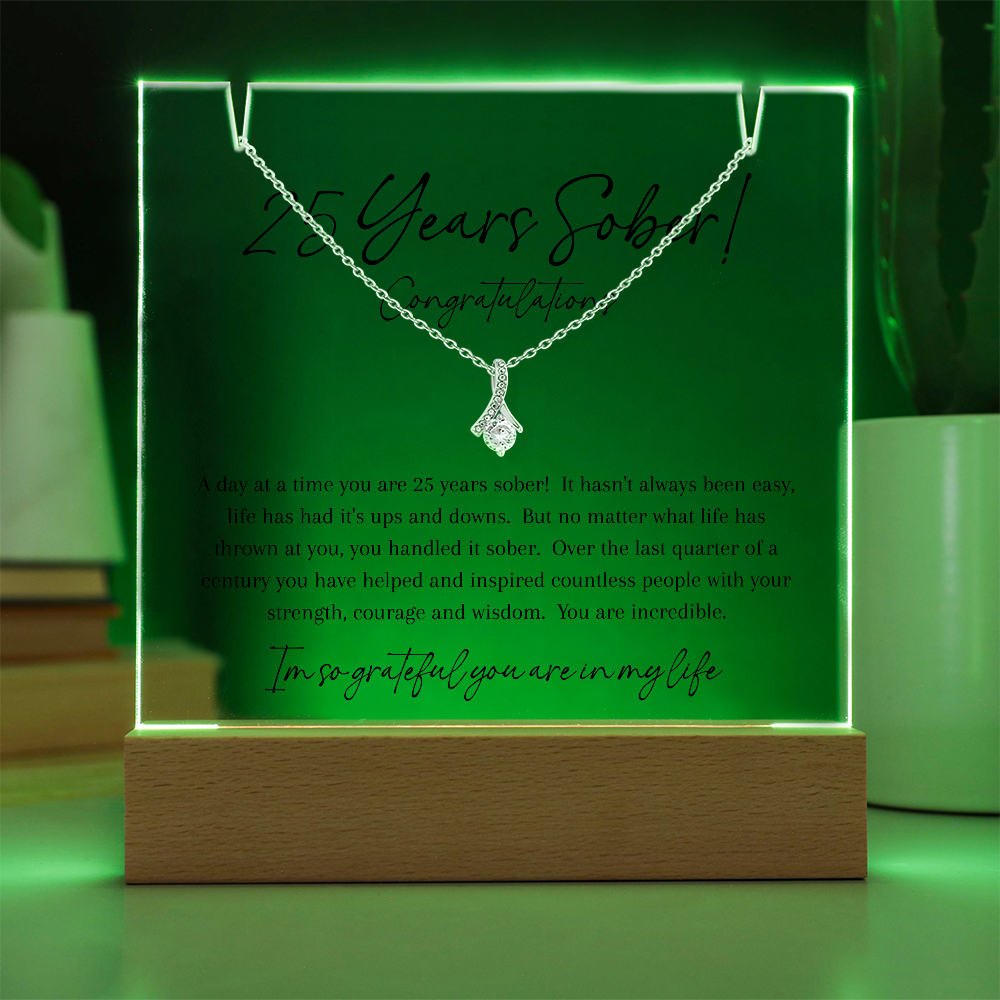 25 Years Sober Gift Set – Celebrating a Quarter Century of Recovery, Strength & Hope