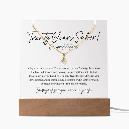 20 Years Sober Gift Set – Celebrating Two Decades of Recovery, Courage & Inspiration