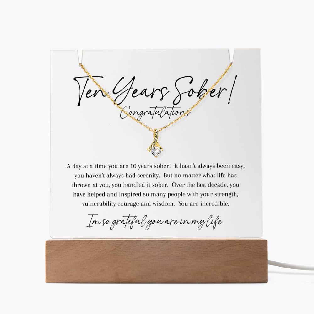 10 Years Sober Gift Set – Celebrating a Decade of Strength, Courage & Recovery