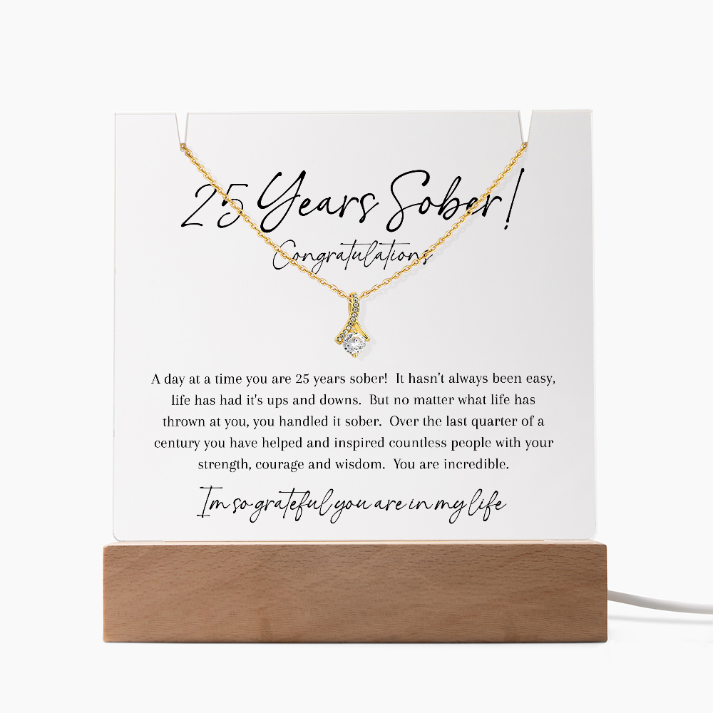 25 Years Sober Gift Set – Celebrating a Quarter Century of Recovery, Strength & Hope