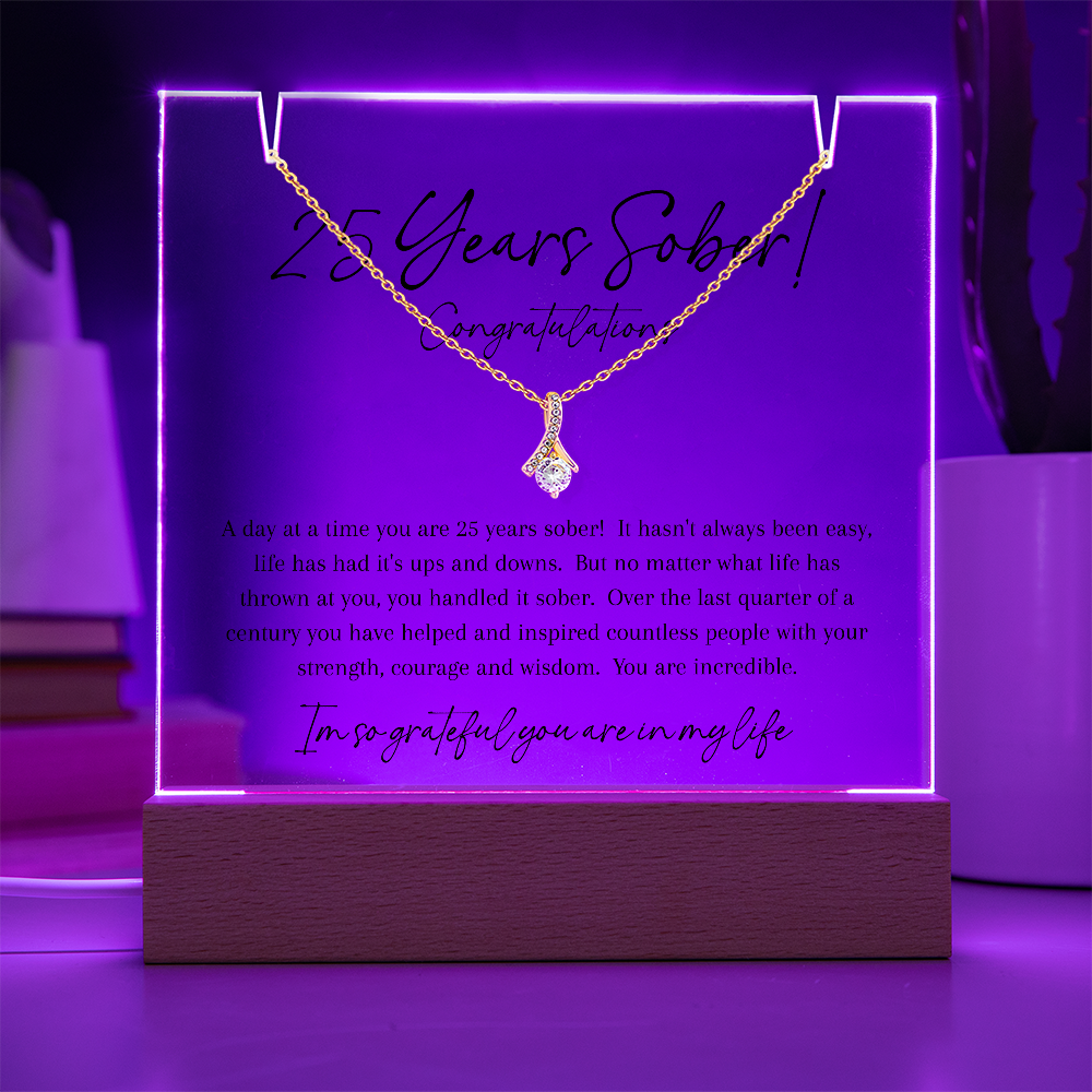 25 Years Sober Gift Set – Celebrating a Quarter Century of Recovery, Strength & Hope