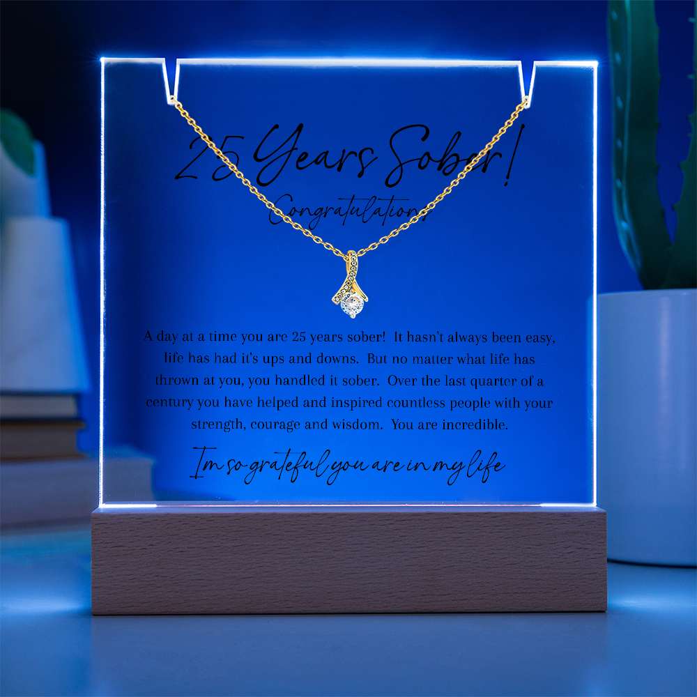 25 Years Sober Gift Set – Celebrating a Quarter Century of Recovery, Strength & Hope