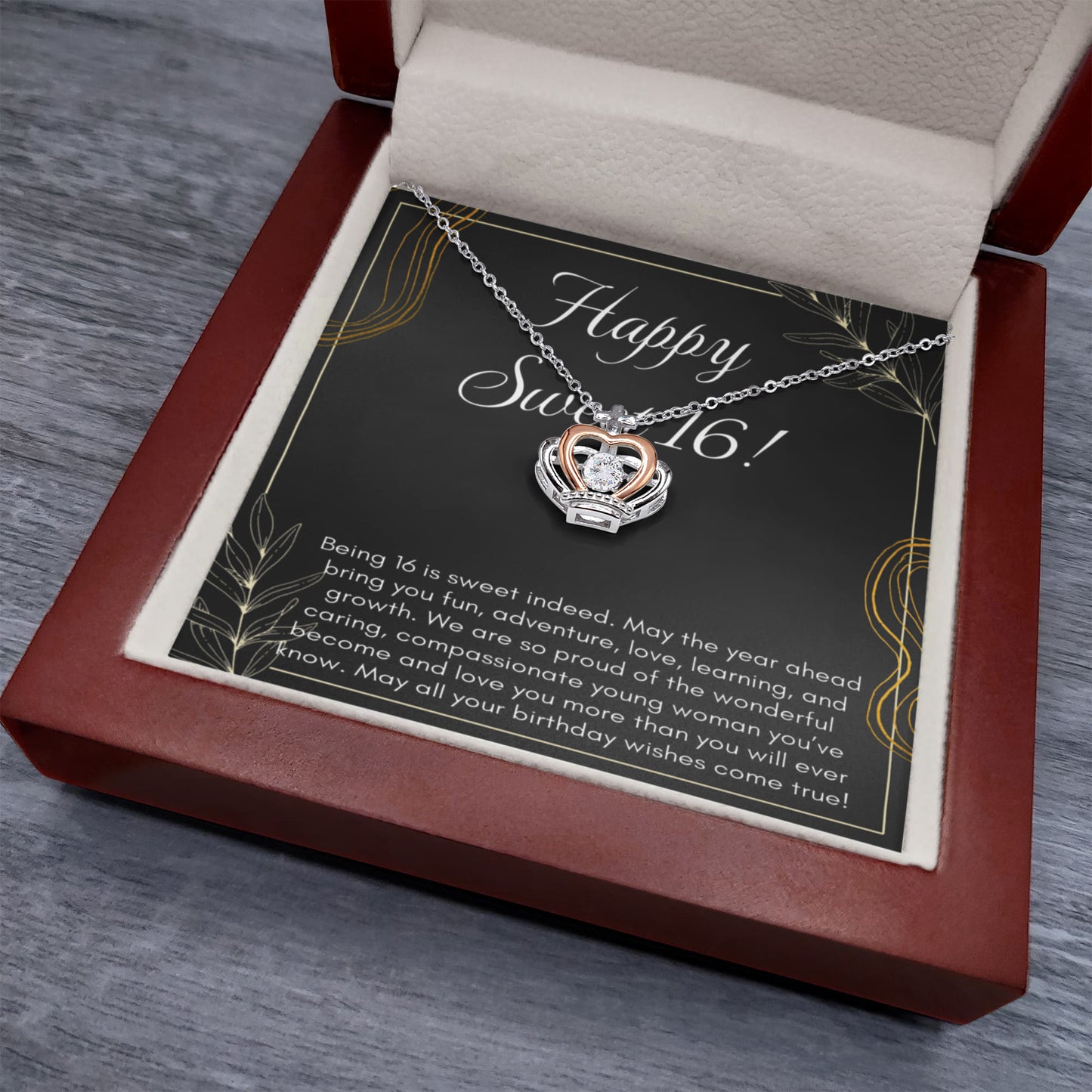 Happy Sweet 16th - Necklace For Her 16th Birthday