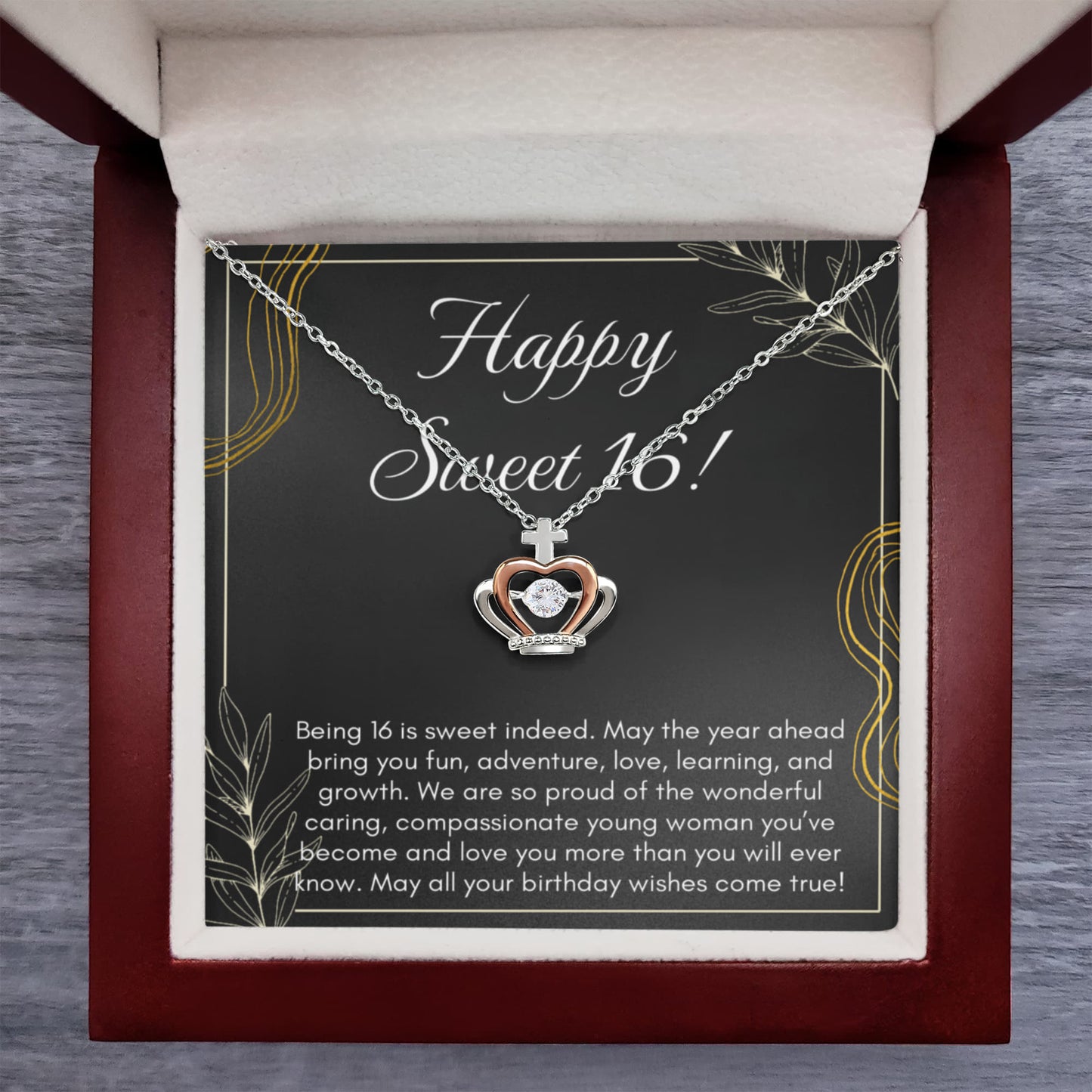 Happy Sweet 16th - Necklace For Her 16th Birthday