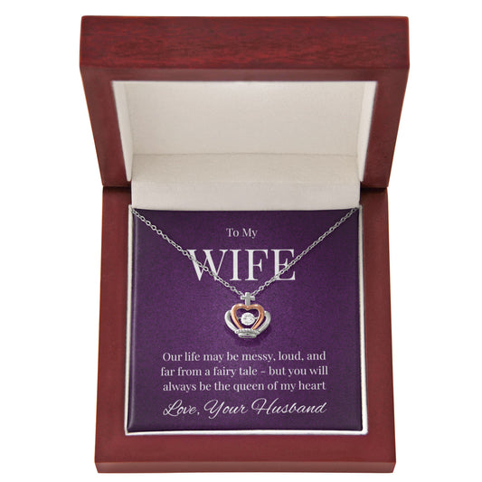 To My Wife – Queen of My Heart, Crown Necklace