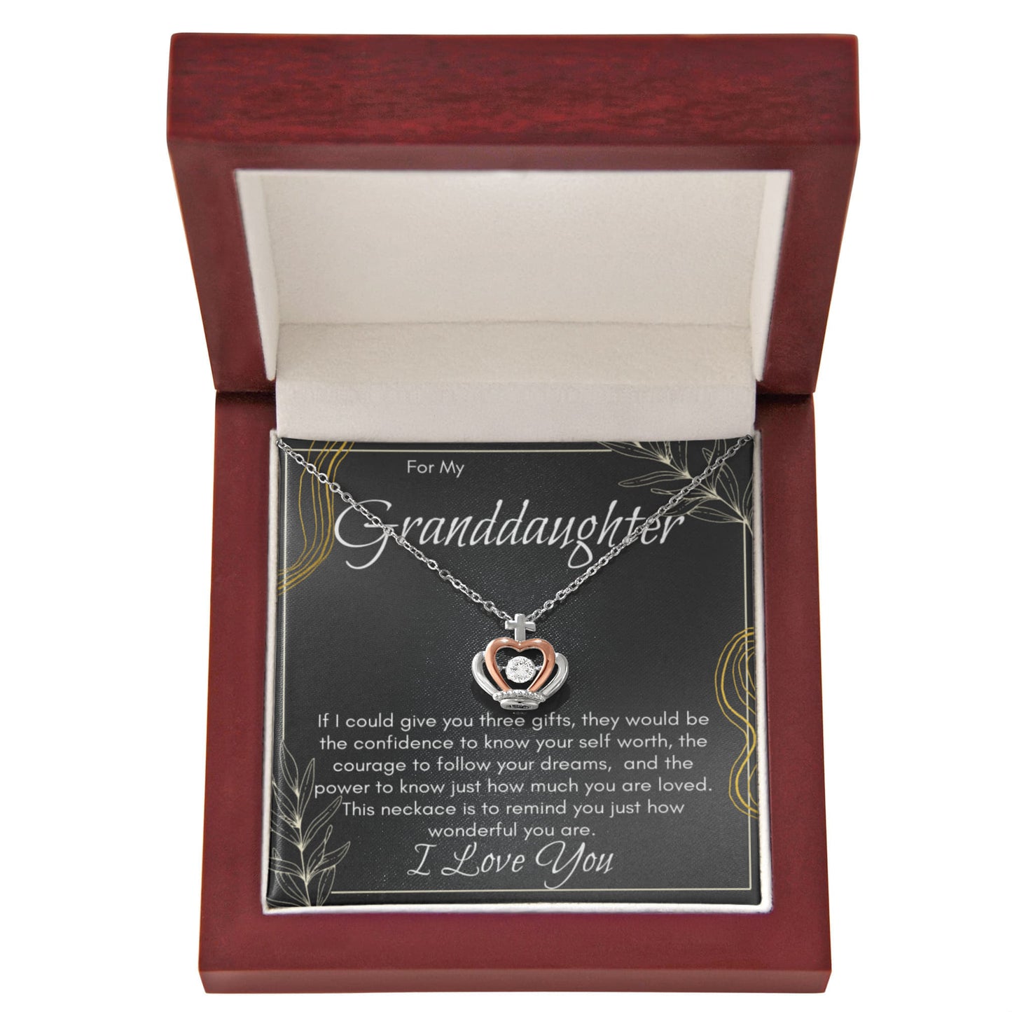 Crown Necklace For  A Brilliant Granddaughter