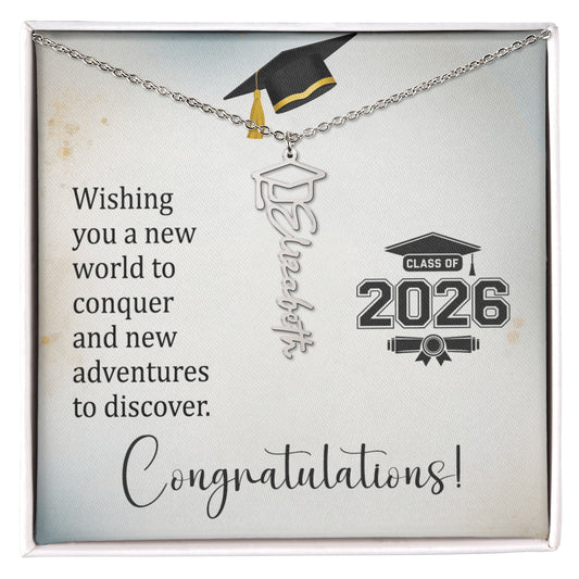 Congratulations Graduate!  Custom Necklace Gift